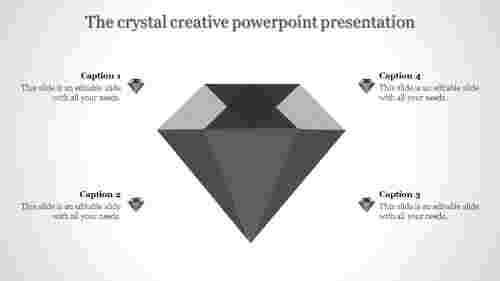 creative powerpoint presentation-The crystal creative powerpoint presentation-Gray